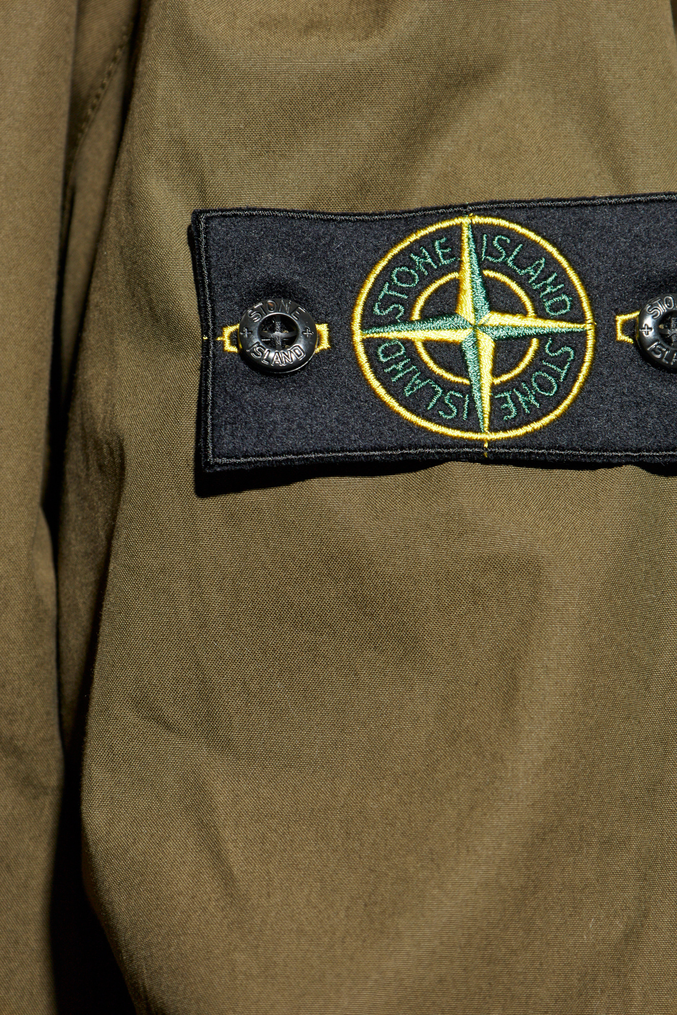 Zielony Kurtka z logo Stone Island - Vitkac Polska
